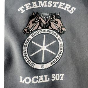 AKWA Teamsters Local 507 Pullover Jacket USA Gray Size L Union